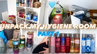 UNPACK MY BATH AND BODY WORKS COLLECTION WITH ME | BUILD MY HYGIENE ROOM PART 1