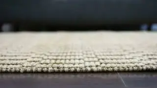 Hand Woven Jute 5'x8' Eco-friendly Area Rug Contemporary Light Brown J00093