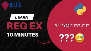 Regular Expressions in 10 minutes (RegEx) | RegEx Part 2  |KITE Free Python Course | 11.2-11.9 |