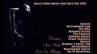 Prince - One Nite (Not so) Alone [2002.04.09] soundcheck with NPGMC