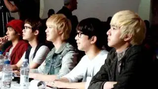 [110907] MBLAQ IN BRAZIL - whatching SHY BOY by SECRET