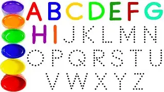 Collection of uppercase & lowercase alphabet dotted lines, ABCD alphabet writing, alphabet song A -Z