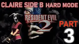 Resident Evil 2(HARD MODE/CLAIRE B) -Part3: Finding STONES & beating BJÖRKING! From SEWER to FACTORY