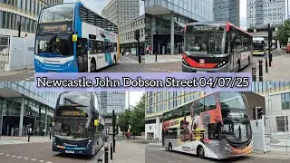 Buses at Newcastle John Dobson Street. | 04/07/25.