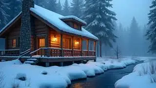Cozy Winter Cabin Piano Music 🎹 Slow Emotional Solo Piano | Peaceful Background Music for Relaxation