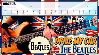 Drive My Car by The Beatles - Bass Cover with Tabs Play-Along