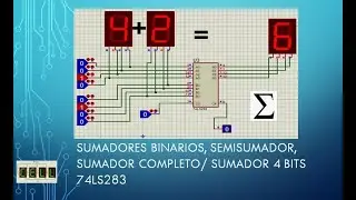 SUMADORES BINARIOS, SEMISUMADOR, SUMADOR COMPLETO/ SUMADOR 4 BITS 74LS283