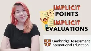 IGCSE First Language English: Implicit Points & Evaluations