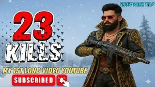 My first video yt channel 🥰. Snow park map 23 kill win 🎉. Support me ScarFall 2.0 playing 🎯