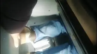 Candid bus hand trample crush full weight  sneakers  Trailer
