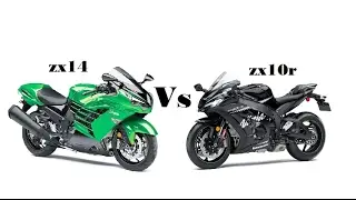 2017 Kawasaki ZX14  VS  2016 Kawasaki  ZX10R winter edition review !!