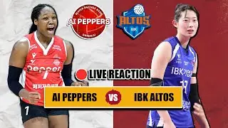 🔴 AI PEPPERS VS IBK ALTOS, Korea Volleyball League Live Reaction