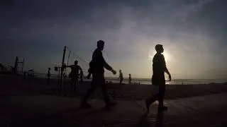 Sunset game in padmabeach