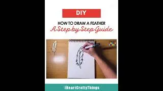 🖌️ How to Draw a Feather &ndash; Easy Step-by-Step Guide for Beginners! ✏️  #howtodraw #drawingtutorial