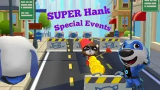 TALKING TOM HERO DASH SUPER HANK SPECIAL EVENTS Android/iOS Gameplay #Talkingtomherodash #gameplay