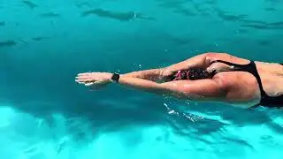 Streamline glide swimming drill