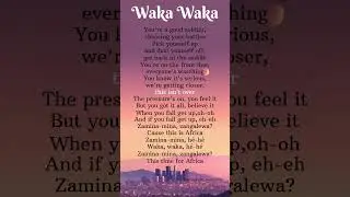 Waka Waka (The time of Africa)~Shakira_songlyrics||#ytshorts #lyrics #songlyrics