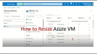 How to Resize Azure VM in Hindi |SKU change