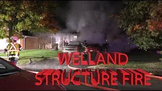 8 GOODWILLIE DR WELLAND STRUCTURE FIRE October 17th, 2024 12:49am