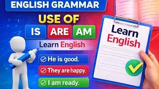 Use of Is Am Are ,Was ,Were ,Shall,Will