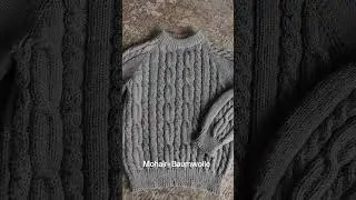 Pullover aus Mohair undCotton пуловер из мохера и хлопка реглан сверху #knitting #stricken # вязание