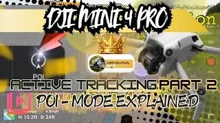 Active Tracking - POI Mode | DJI Mini 4 Pro @WhatTheFly #drone #viralvideo #WTF #activetracking #POI