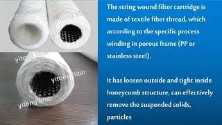 Yitong string string wound filter cartridge.