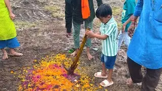 माऊलीला घेऊन भूमिपूजन केले 🫢