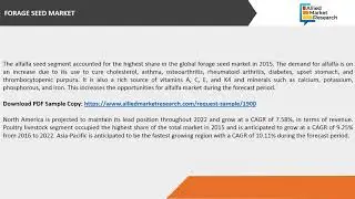 Forage Seed Market (Industry) 2017 to 2023 Future Demand Analysis, Trends, Size, Share & Type