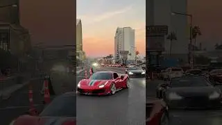 Ferrari and Audi leaving SEMA 2023 #sema #supercars #semashow ￼