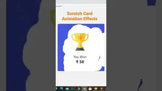 How to Create a Scratch card animation using html css