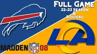 Madden 08 Full Game - Bills Vs Rams (22-23 Season & Rosters)