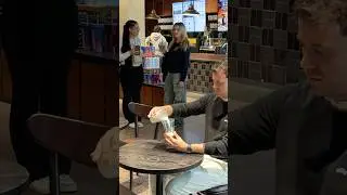How I Turned MILK Into COFFEE! 🤯☕️ #shorts #magic #coffee #starbucks