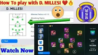 HOW TO PLAY WITH EVERTON MANAGER- D. MILLESI❤🔥| Formation 4-2-1-3👍| Skill 850| PES 2020 Mobile