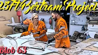 25ft Bertram project - blob 63 - gluing the deck down & insane boat stereo