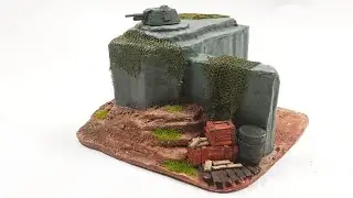 Tank Turret Bunker || 1/72 Scale || DIY How to Build