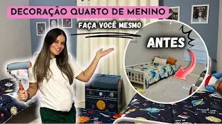 DECORA&Ccedil;&Atilde;O PARA QUARTO DE MENINOS 💙 | O Resultado ficou Incr&iacute;vel ✨| Bruna Daniel