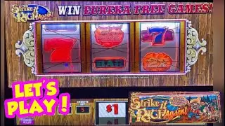 First SPIN Win w/💰Jackpot Wilds LIONS Share! Strike it Rich Again🎰Super Fun 🎉 3 Reel Winning!