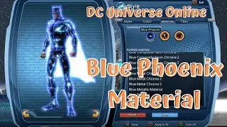 DCUO Blue Phoenix Material (DC Universe Material)