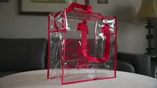 951 - Clear Vinyl Stadium Tote Bag with Zipper