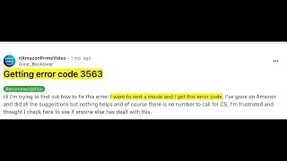 How To Fix Amazon Prime Video Error Code 3563?