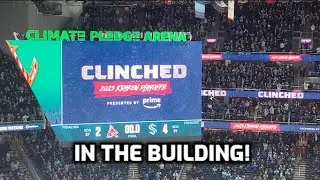 The Seattle Kraken clinch a playoff spot! - Climate Pledge Arena Experience