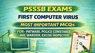 PSSSB PREVIOUS YEAR QUESTIONS of computer for PATWARI JAIL WARDER POLICE CONSTABLE JAIL WARDER 