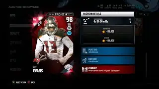 OMG 98 MIKE EVANS! TOP 3 RECEIVER IN MUT! SPENDING SPREE SOON!