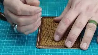 Beveling and Burnishing the edges of your business card wallet