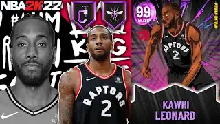 DARK MATTER KAWHI LEONARD GAMEPLAY! THE BEST TWO WAY WING IN NBA 2K22 MyTEAM!