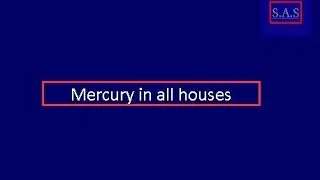 Stock market astrology - Mercury in all houses