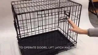 Demonstration for VEBO Collapsible Wire Pet Crate (PCR922)