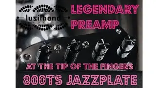 GK800RB preamp on a Jazzplate