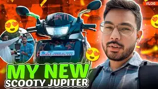 Taking Delivery of My New TVS JUPITER 110 😍| Finally New Scooter Le Liya ⚡| 2025 🔥